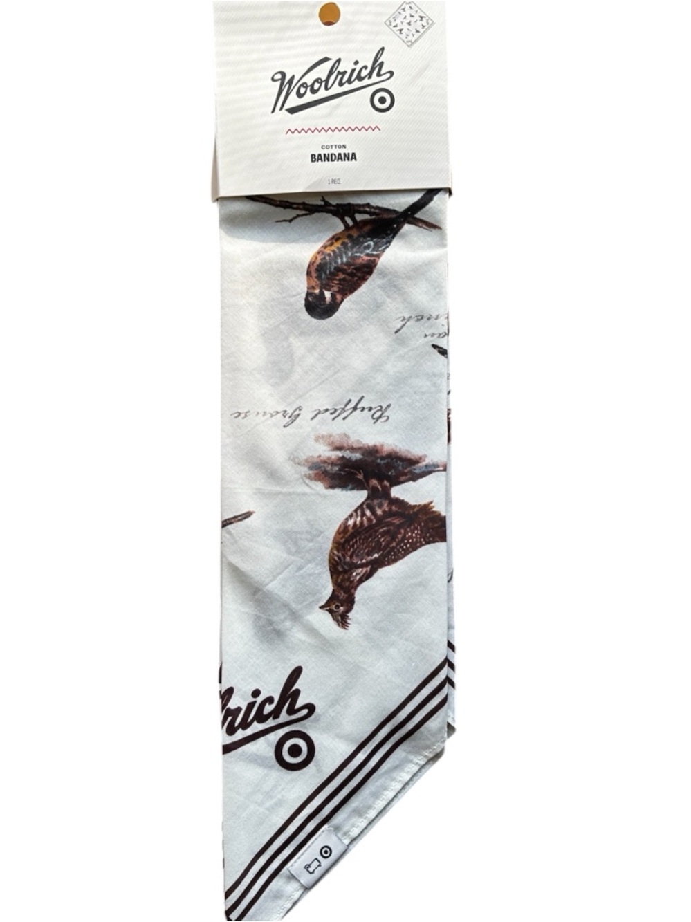 Woolrich x Target Cream Bird Motif
Cotton Bandana Scarf.